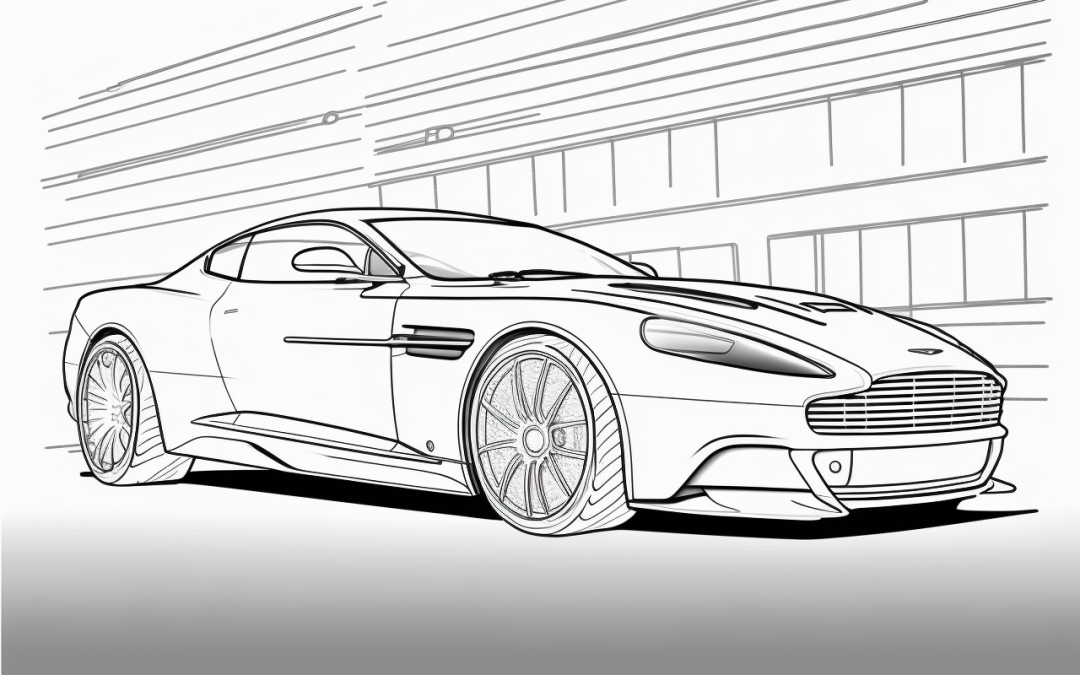 omalovánky auta – aston martin 1