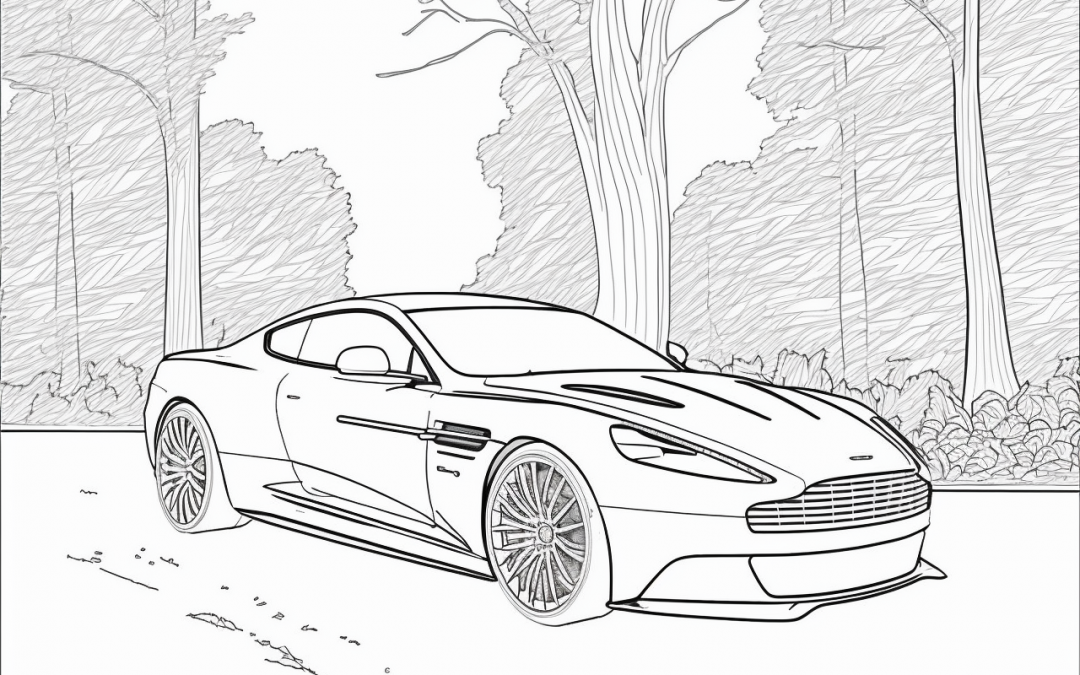 omalovánky auta – aston martin 2
