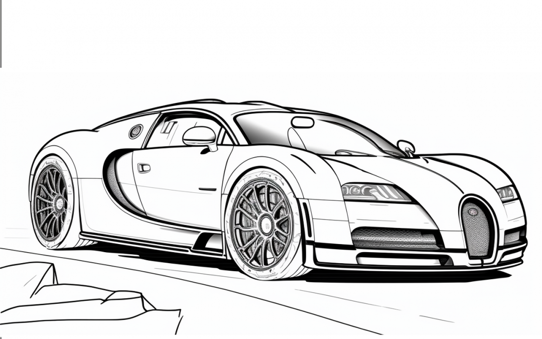 omalovánky auta – bugatti
