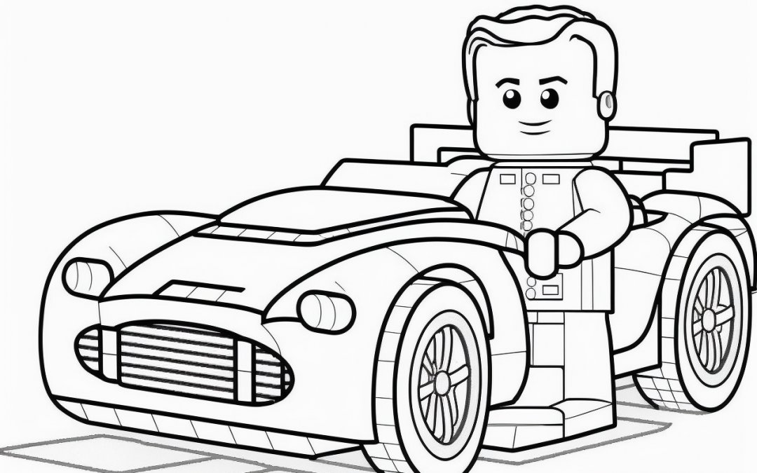 omalovánky auta – lego 1