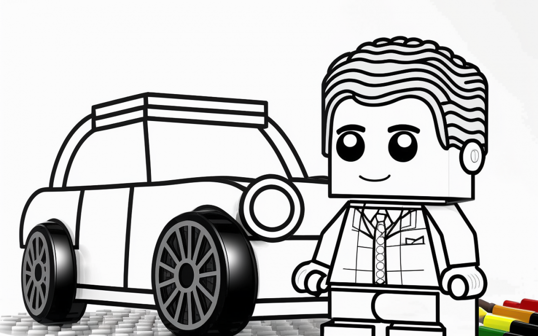 omalovánky auta – lego