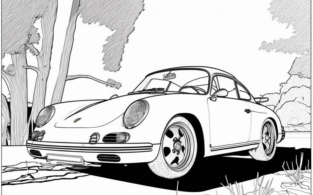 omalovánky auta – porsche 2