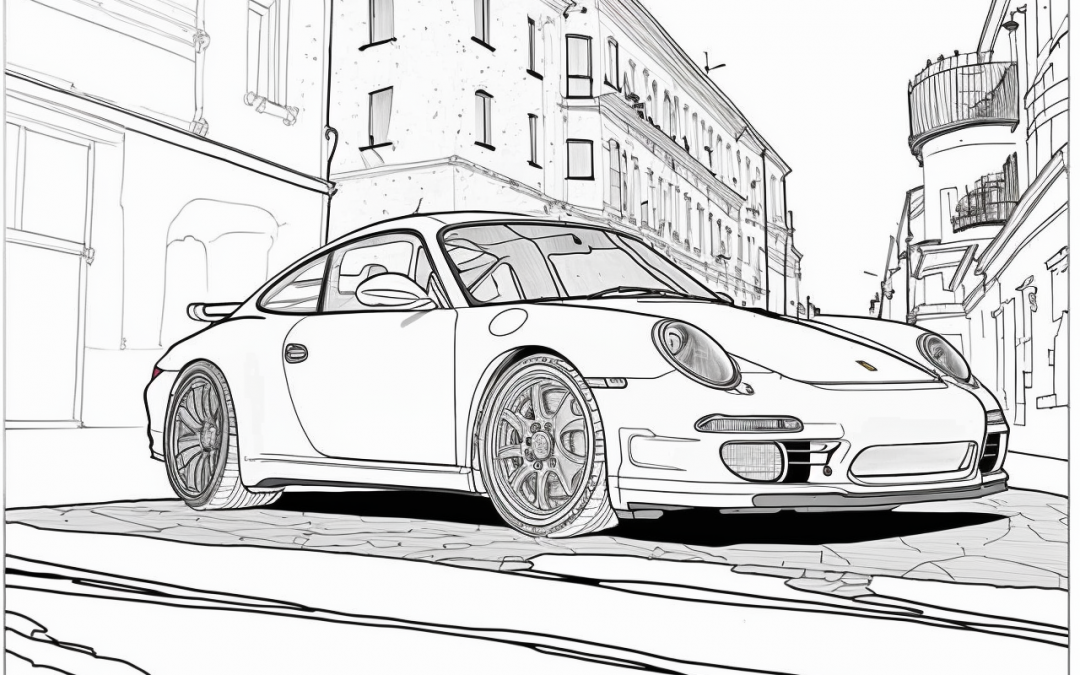 omalovánky auta – porsche