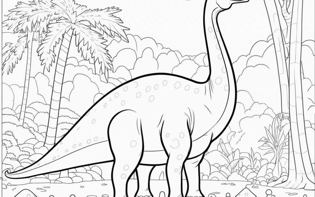 omalovánky Brachiosaurus