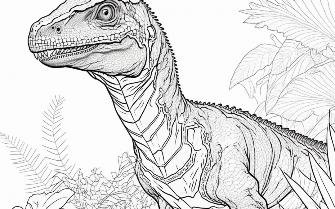 omalovánky Velociraptor