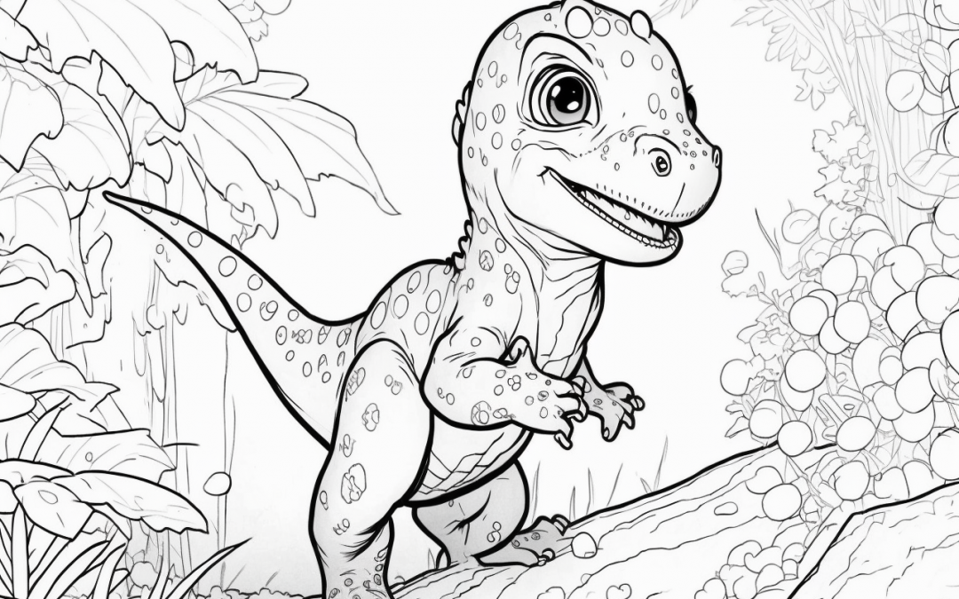 omalovánky baby dinosaurus 3