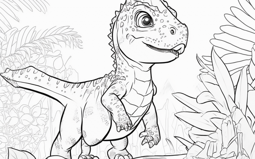 omalovánky baby dinosaurus2