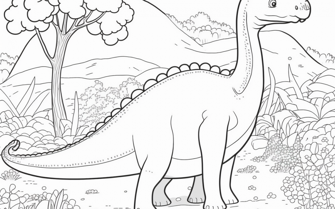 omalovánky brontosaurus2