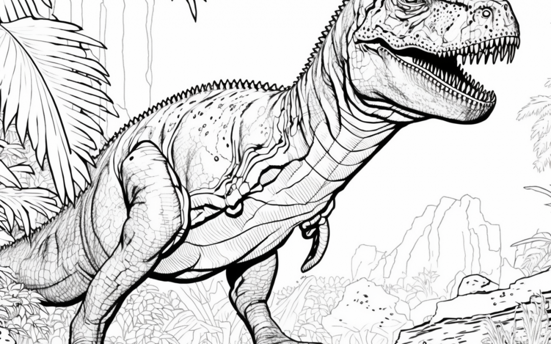 omalovánky t-rex
